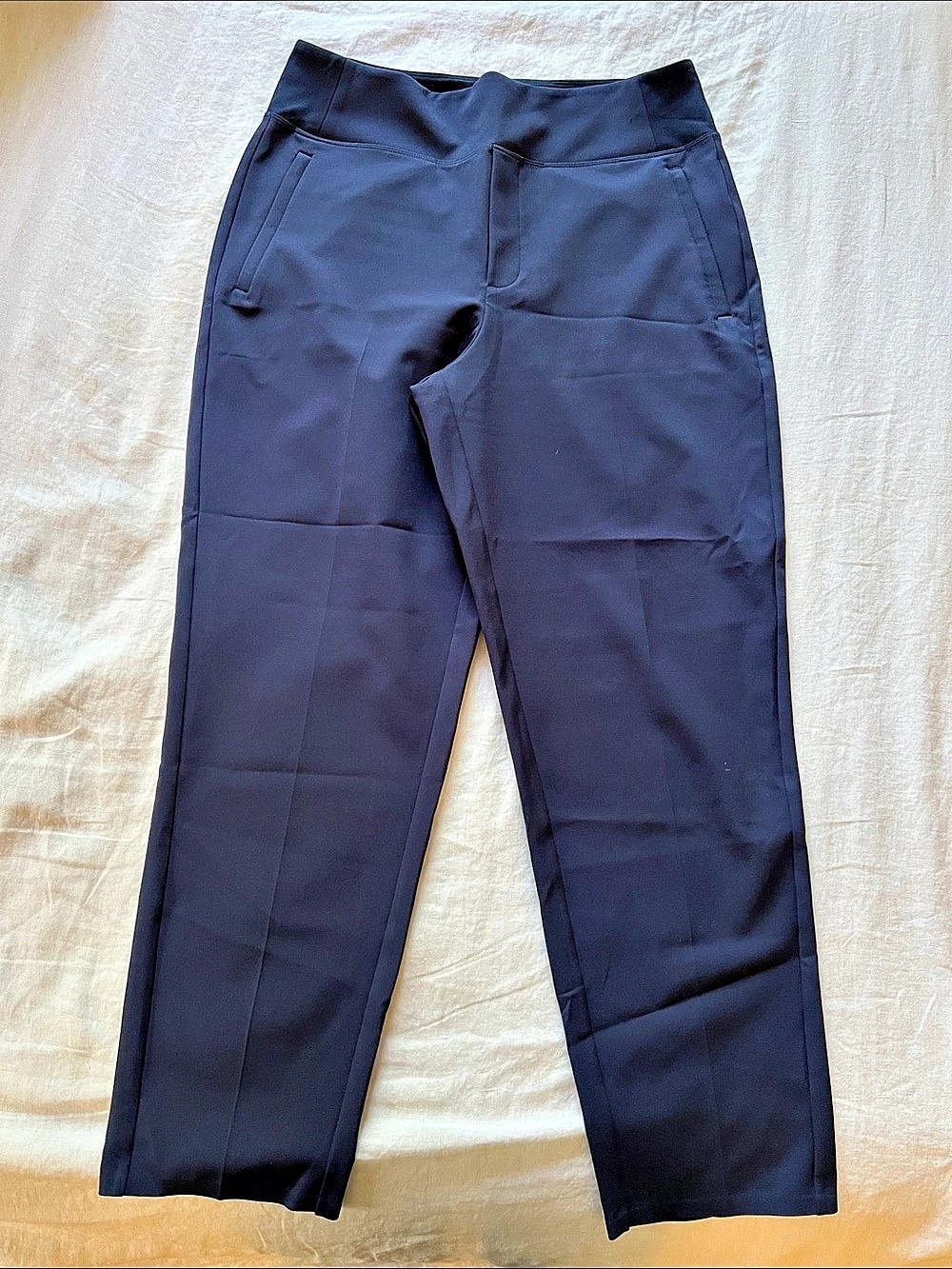 Athleta Endless High Rise Pant Straight Leg Navy Waist 10